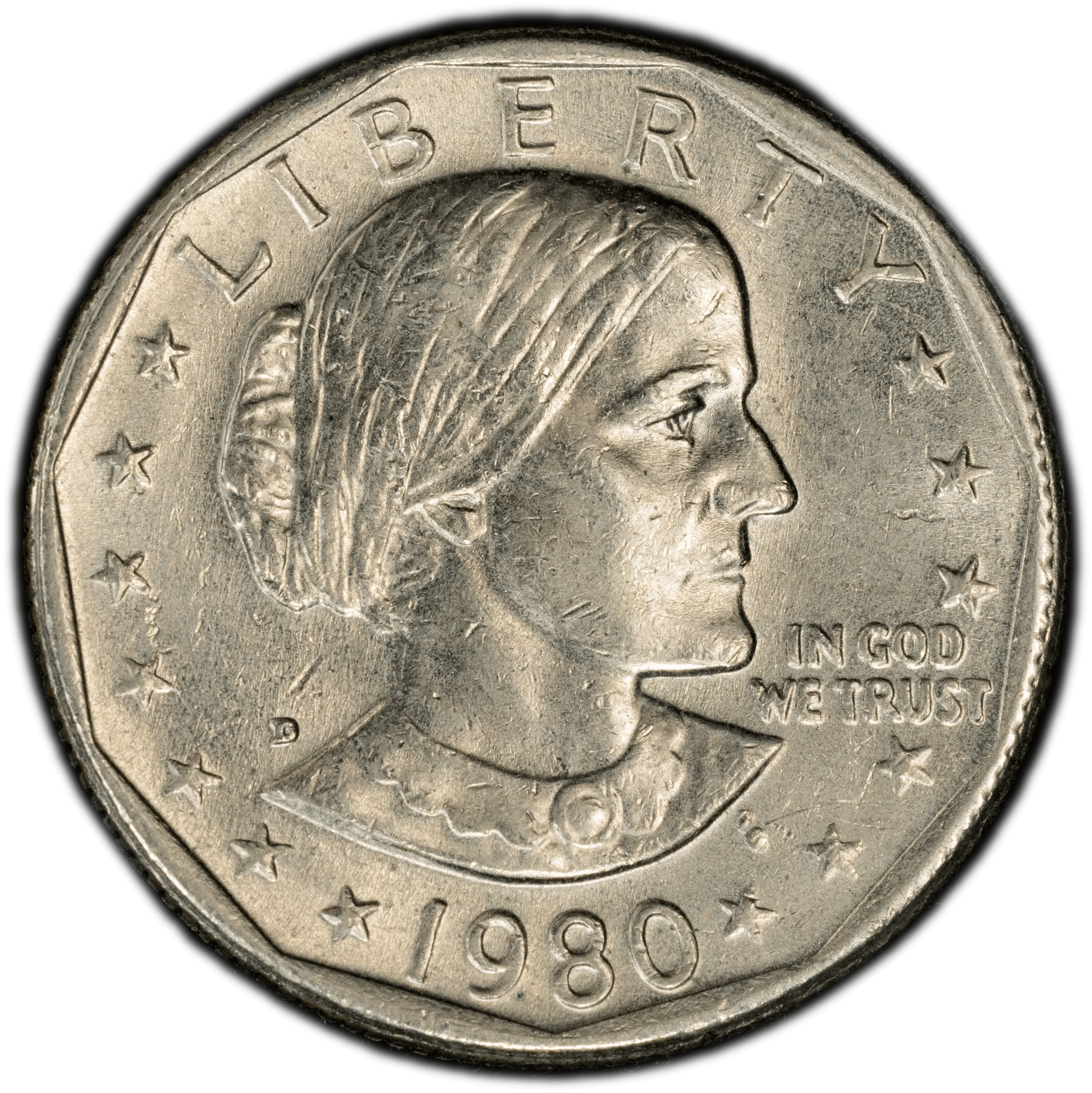 1980-D Susan B. Anthony Dollar – PCGS MS62 | Early Series Denver Issue Heritage Pastime