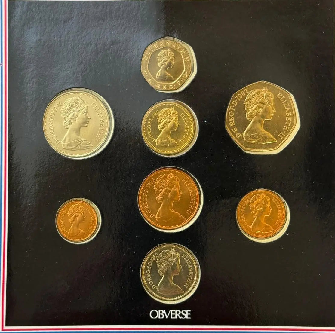 1983 United Kingdom Uncirculated Coin Collection – Royal Mint Original Set Coin Hub