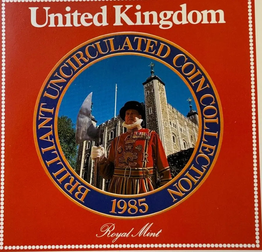 1985 United Kingdom Brilliant Uncirculated Coin Collection – Royal Mint Original Set Coin Hub