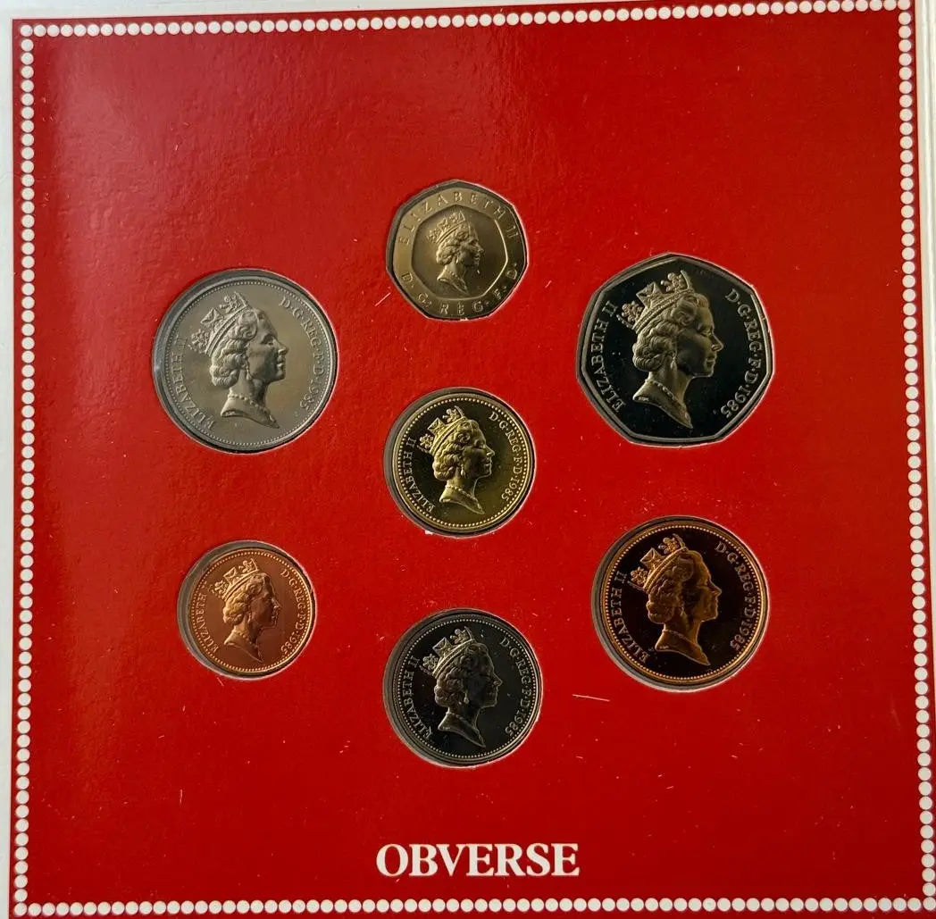 1985 United Kingdom Brilliant Uncirculated Coin Collection – Royal Mint Original Set Heritage Pastime