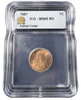 1987 Lincoln Cent Partial Collar Error ICG MS65 RD obverse with Lincoln profile