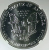 1990 American Silver Eagle MS69 NGC – Obverse Struck-Through Mint Error Heritage Pastime