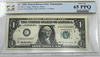 1995 $1 FRN PCGS 65PPQ partial ladder reverse serial C04321000F front