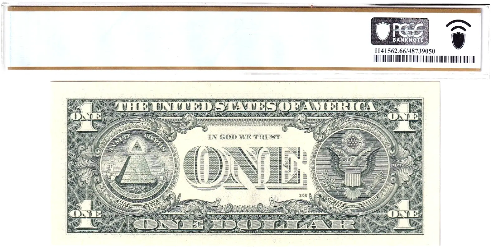 1995 $1 FRN PCGS 66PPQ Fancy TRUE 0/1 BINARY Serial #I10000111B Coin Hub