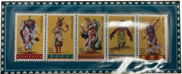 1996 American Indian Dances Stamp Set – 32¢ U.S. Mint (MNH) | Cultural Heritage Series Heritage Pastime