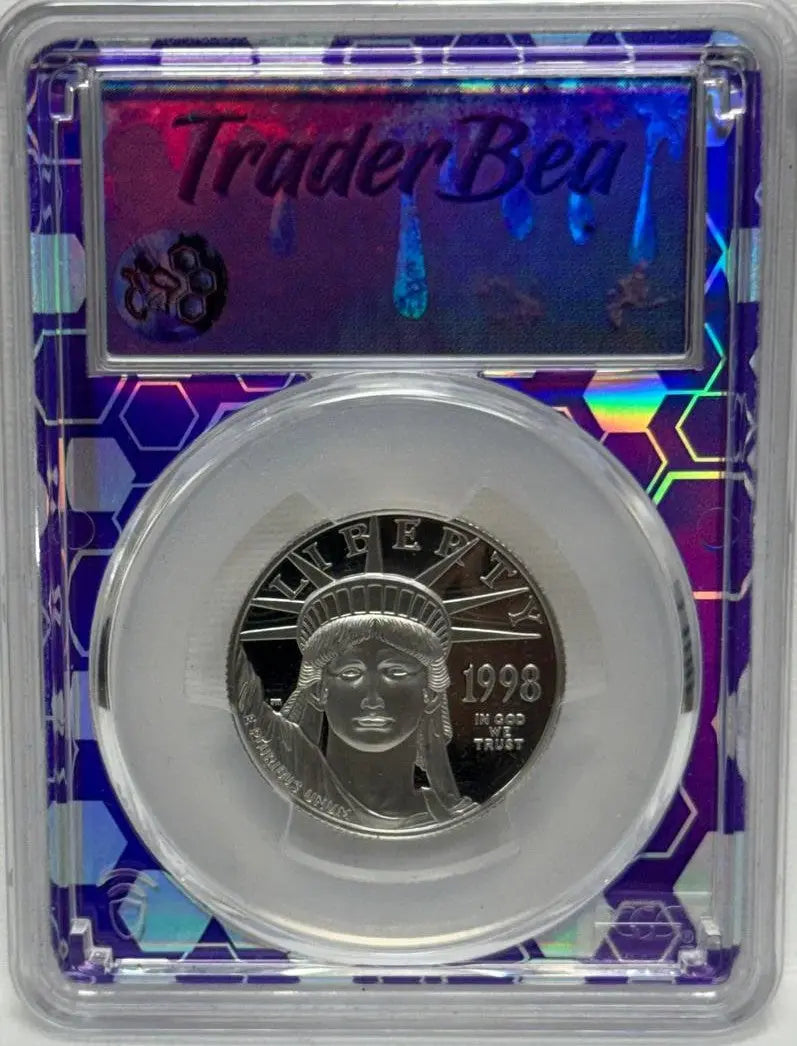 1998-W $50 PCGS PR70 DCAM Statue of Liberty Platinum Eagle – Perfect, Rare Proof with Deep Cameo Finish Heritage Pastime