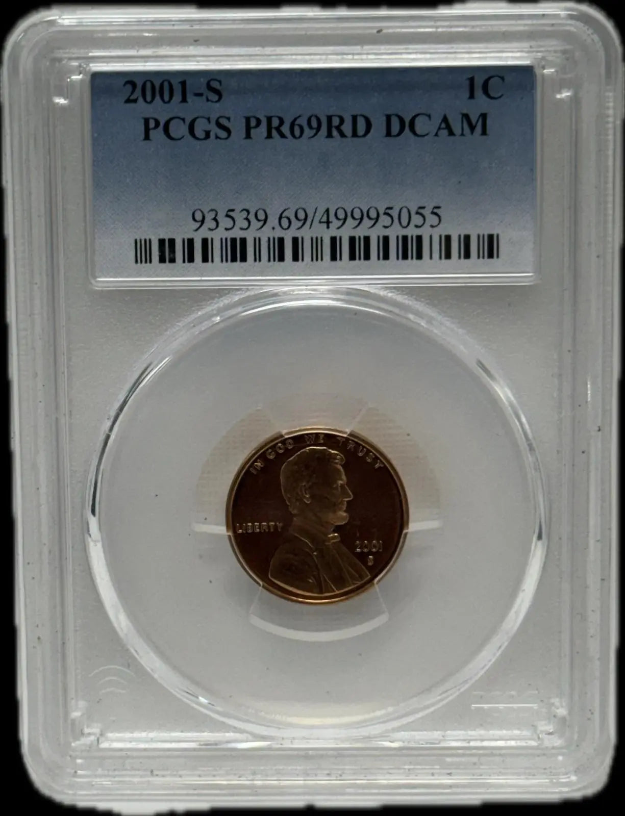 2001-S Lincoln Cent, PCGS PR69RD DCAM – A Rare and Stunning Proof Coin Heritage Pastime