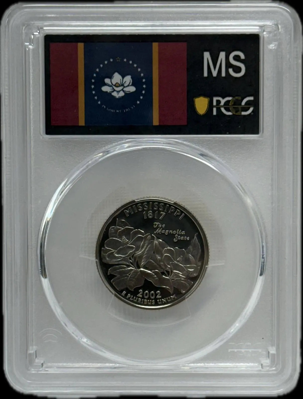 2002-S 25C PCGS PR69 DCAM Mississippi – Rare, Near-Perfect Proof Coin Heritage Pastime