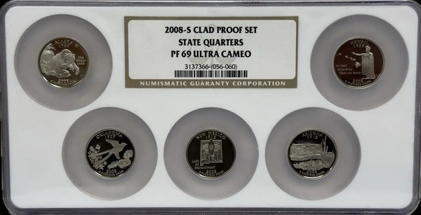 2003-D Uncirculated Set of State Quarters – MS65 – Pristine Series of American State Symbols Heritage Pastime