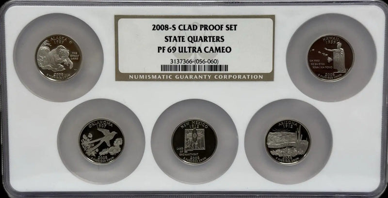 2003-D Uncirculated Set of State Quarters – MS65 – Pristine Series of American State Symbols Heritage Pastime