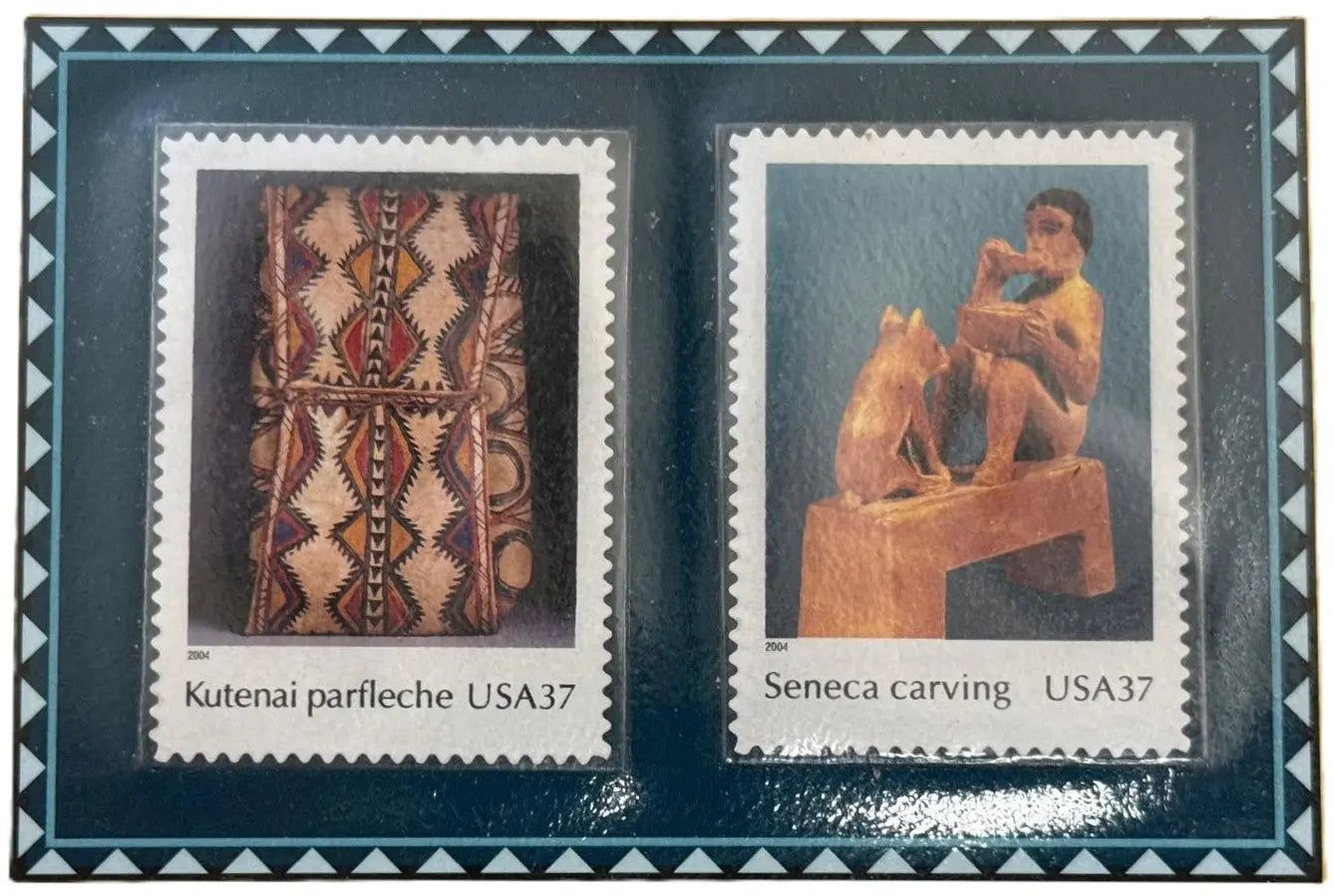 2004 “Art of the American Indian” Souvenir Sheet – 37¢ U.S. Stamps | Native American Heritage Issue Heritage Pastime