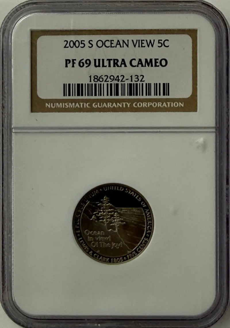 2005-S Jefferson Nickel “Ocean View” Proof – NGC PF69 Ultra Cameo | Westward Journey Series Heritage Pastime