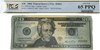2006 Dallas $20 Federal Reserve Note with partial ladder bookend serial graded 65 PPQ