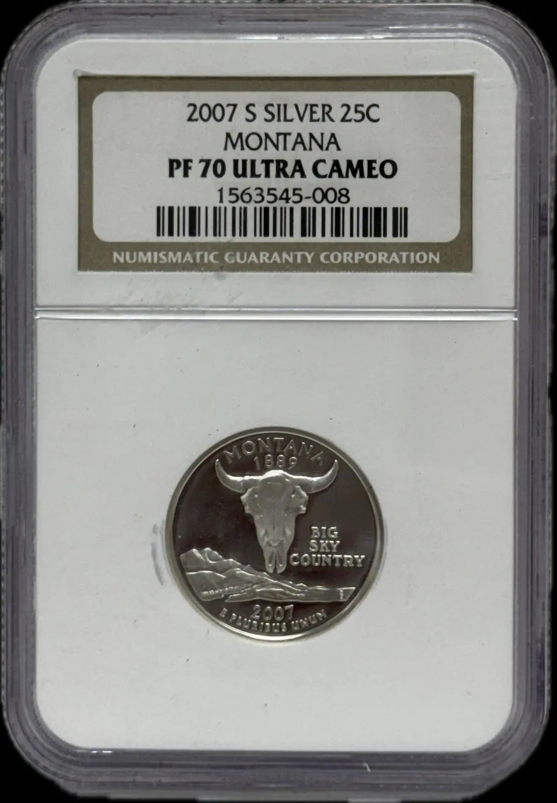 2007-S Silver Montana State Quarter PF70 Ultra Cameo – Perfect Proof with Stunning Contrast Coin Hub