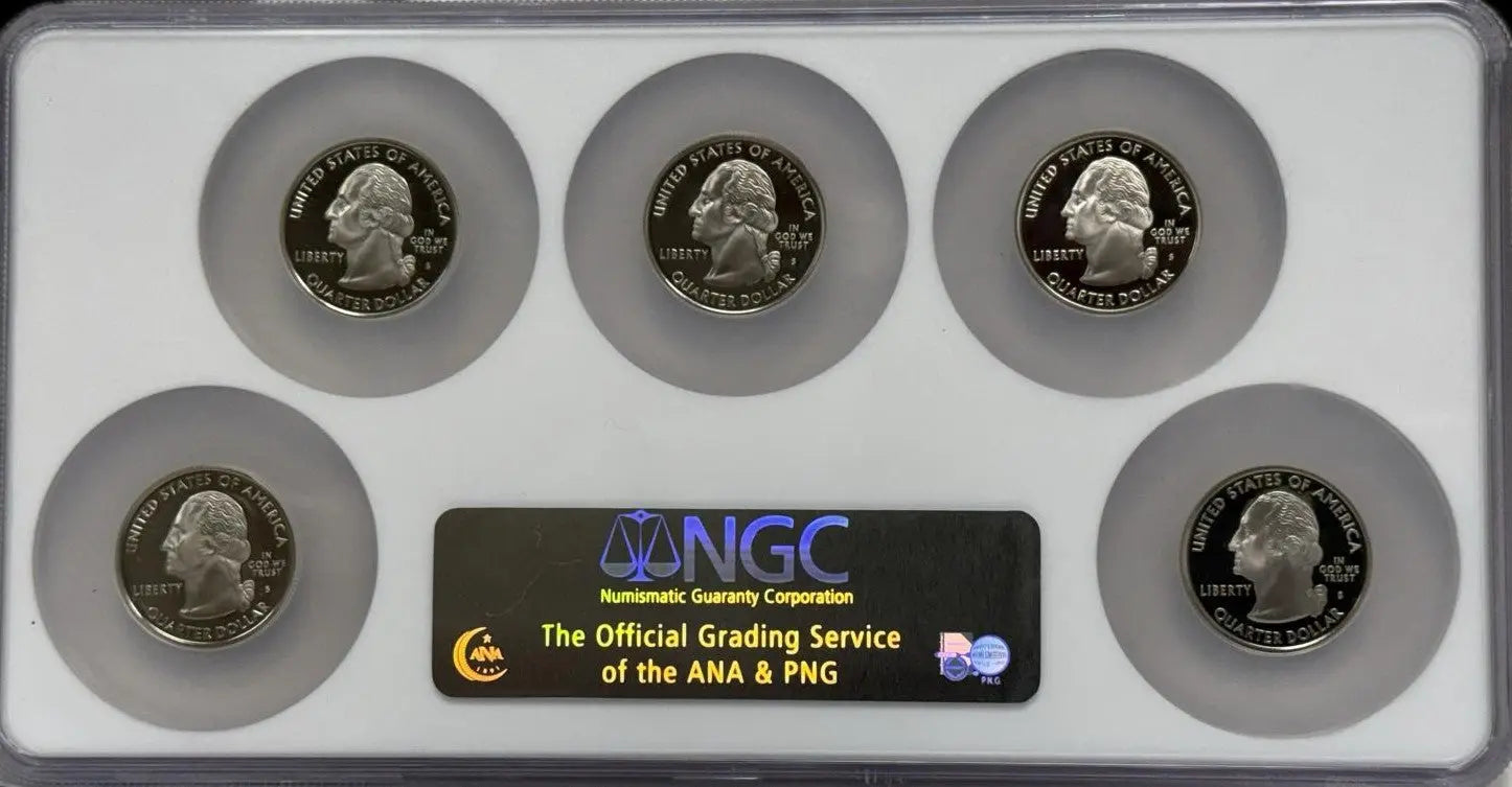 2008-S Clad Proof Set of State Quarters – PF69 Ultra Cameo – Rare Complete Collection Heritage Pastime
