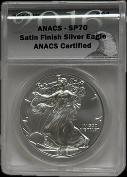 2016-W Silver Eagle $1 SP70 Satin Finish – Pristine Quality