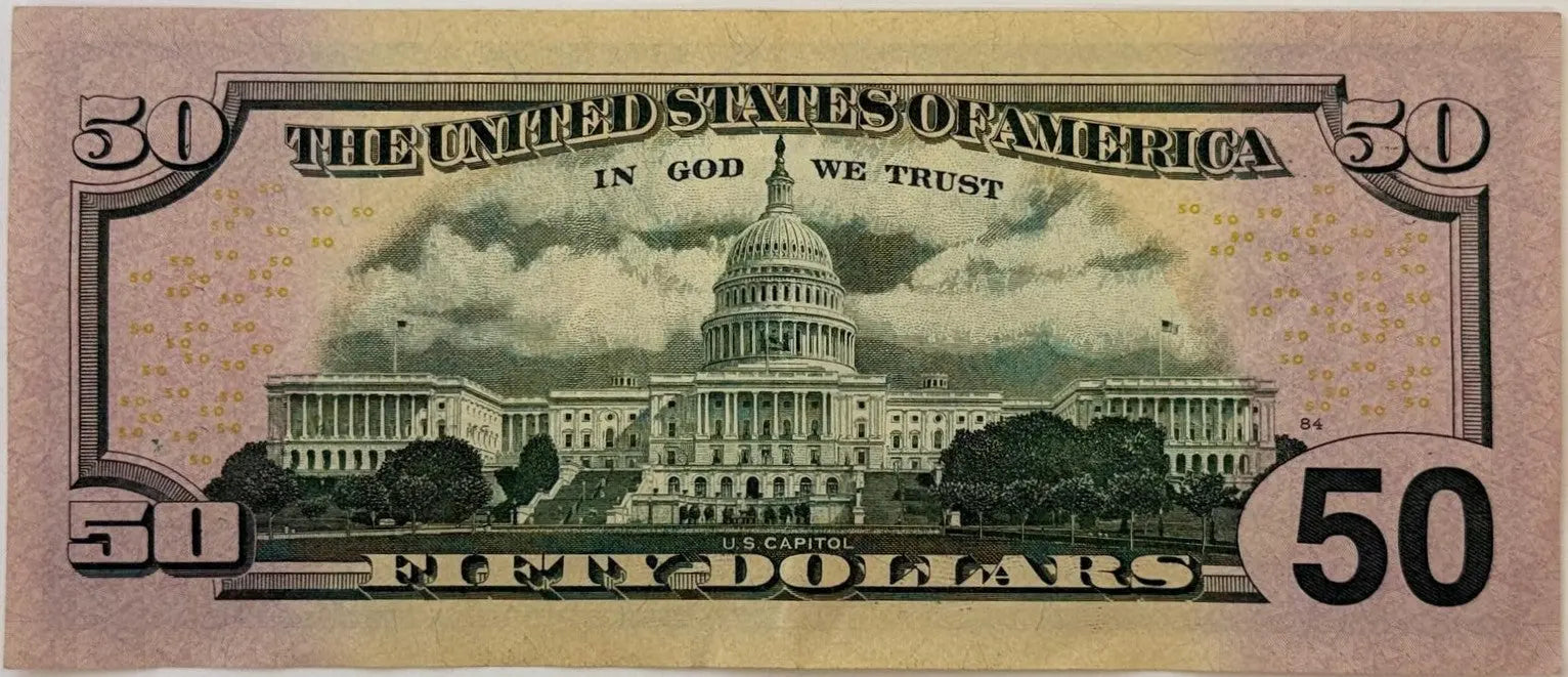 2017 $50 Federal Reserve Star Note – Ulysses S. Grant | Replacement Currency Collectible Heritage Pastime