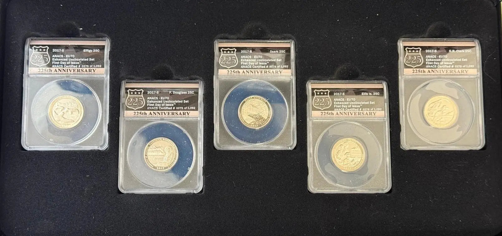 2017-S Enhanced Uncirculated Set (10-Piece) – ANACS EU70 First Day of Issue (#0279 of 1,092) Coin Hub