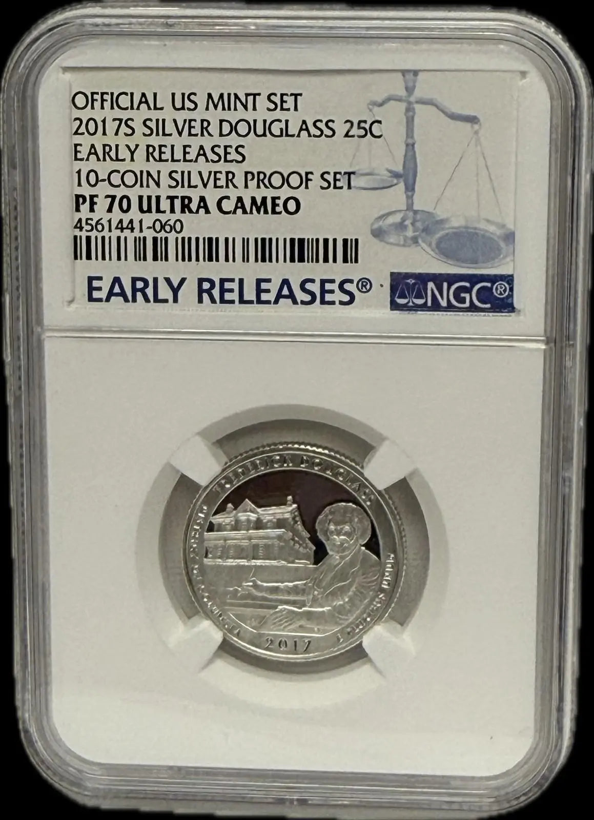 2017-S Silver Douglass 25C PF70 Ultra Cameo – Rare, Mint-Perfect 2017 Proof Coin Coin Hub