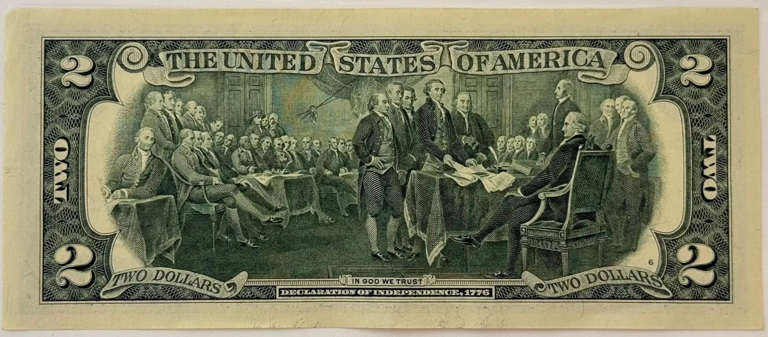 2017A $2 Federal Reserve Note – Thomas Jefferson – Circulated U.S. Currency Heritage Pastime