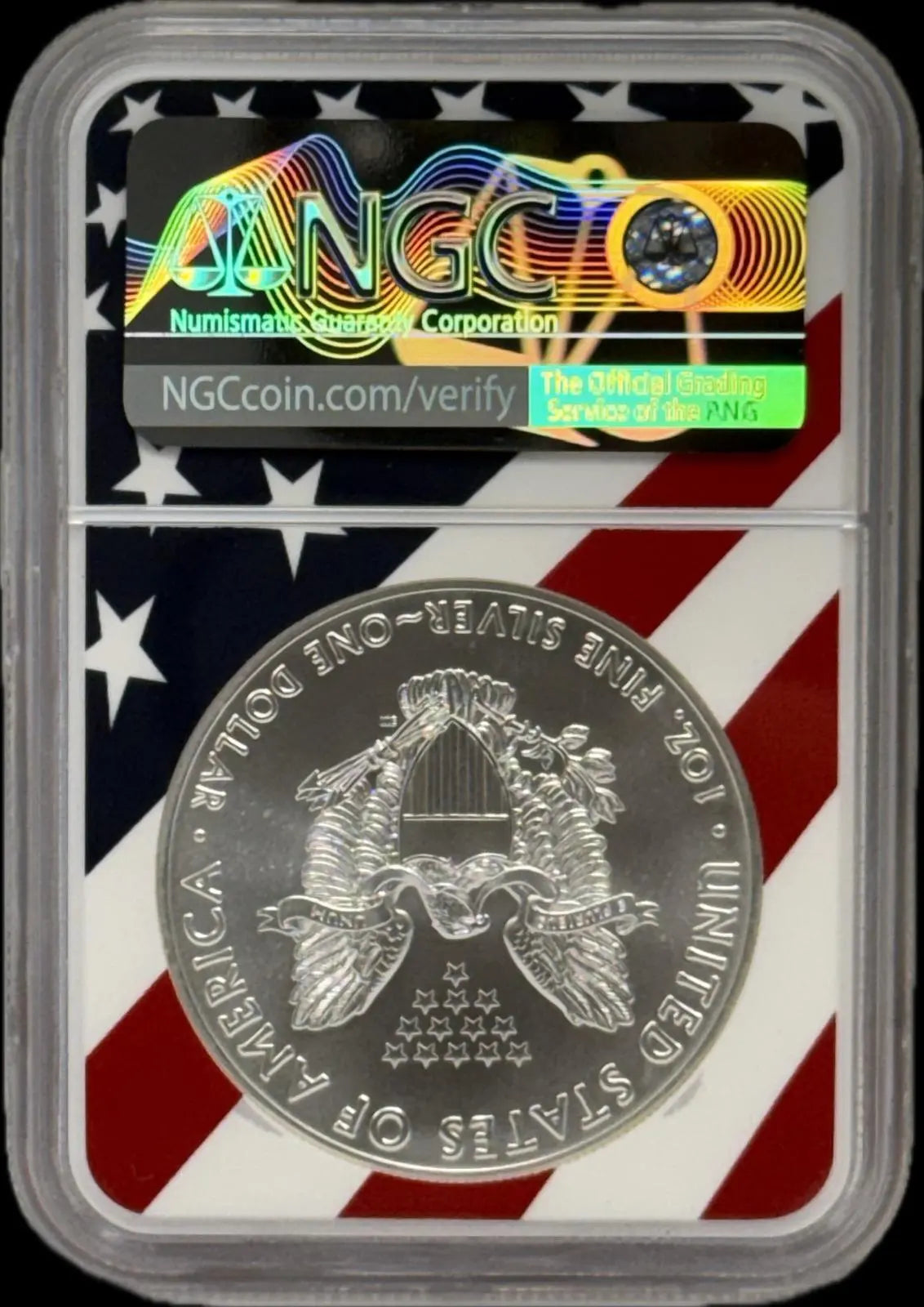 2018 American Eagle $1 Silver Coin – MS70 Early Release Heritage Pastime