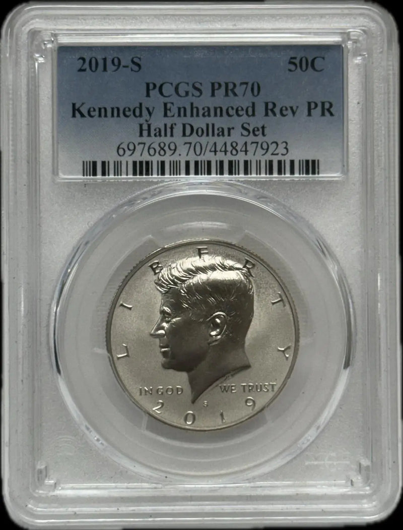 2019-S Kennedy Enhanced Reverse Proof Half Dollar Set PCGS PR70 – Perfect, Rare Collector’s Set Heritage Pastime