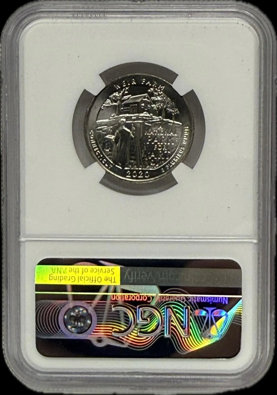 2020-W WWII V75 Weir Farm Historic Site 25-Cent Silver Coin – MS65, Limited Edition Privy Mark Heritage Pastime