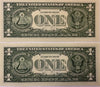 2021 $1 LOW DUPLICATE SERIAL NUMBER MATCHING DOLLAR NOTES! –SAME SERIALS E 00043432 C & J 00043432 B Heritage Pastime