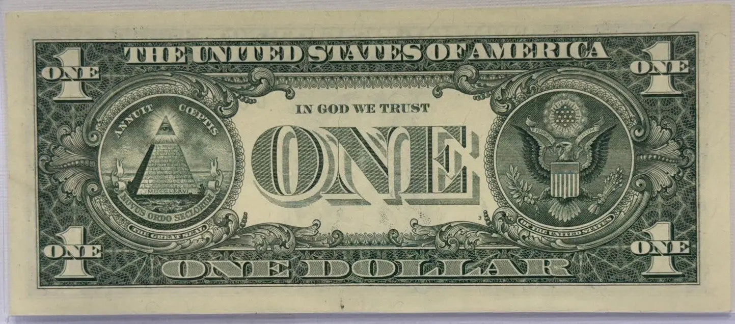 2021 $1 Radar Serial #G 03311330 A Coin Hub