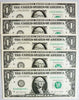 2021 $1 Star Notes - Cleveland Consecutive Series - 5 Superb Crisp UNC Heritage Pastime