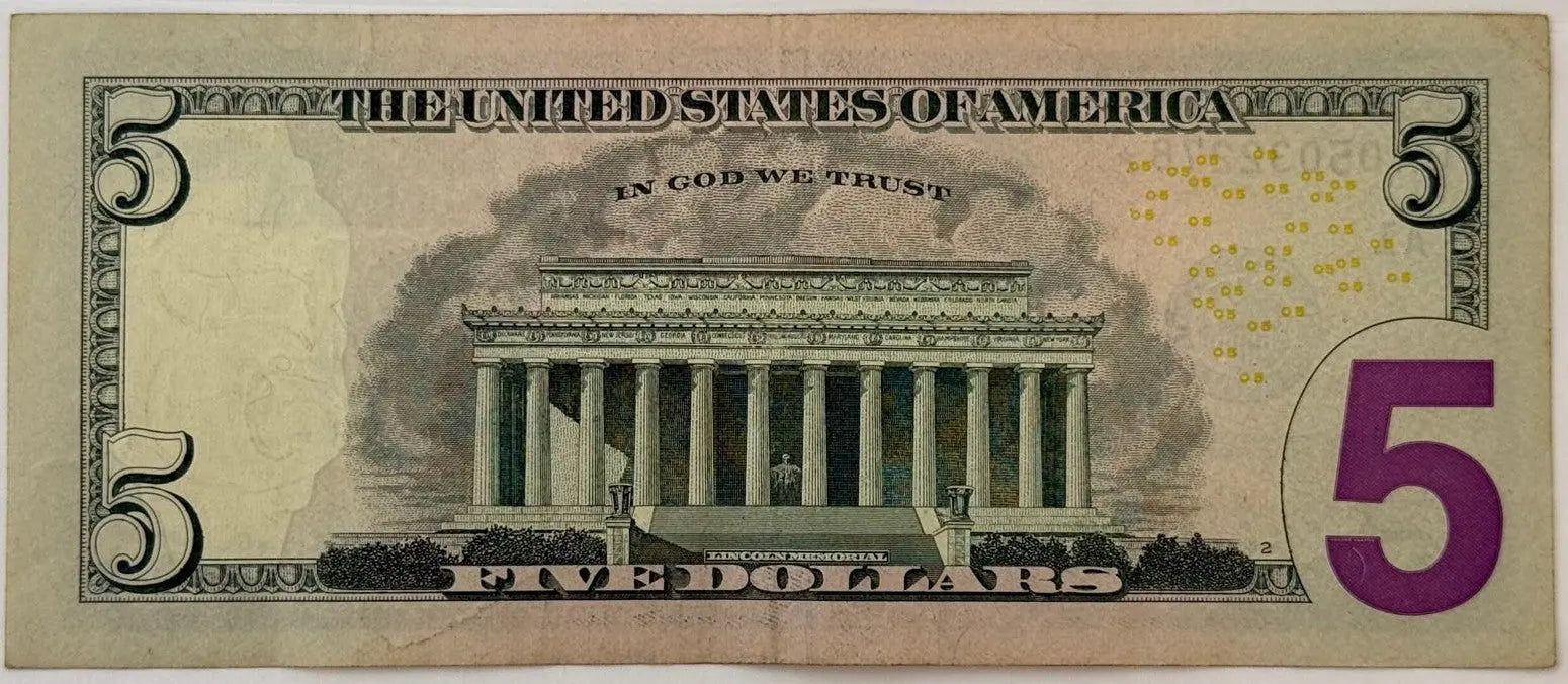 2021 $5 Federal Reserve STAR Note – Philadelphia (C) – Yellen/Malerba – Replacement Note Heritage Pastime