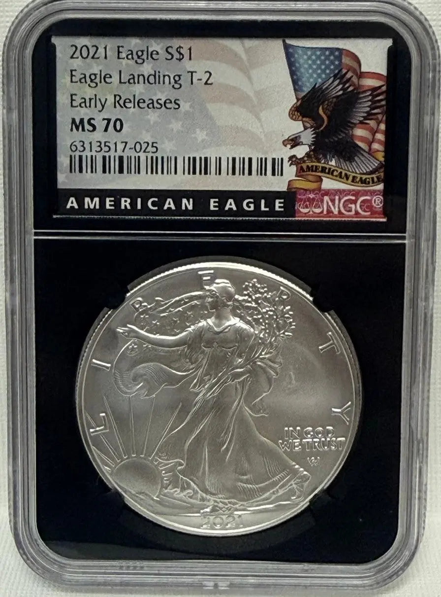 2021 Eagle $1 Eagle Landing T-2 MS70 – Rare Early Release Coin with Rich History Coin Hub
