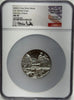 2022 2.5oz Silver Medal U.S. Marine Corps First Day of Issue MS 70 Honorable Mike Castle Hand Signed Heritage Pastime