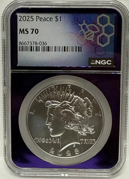 2025 Peace Silver Dollar MS70 – A Rare and Historic Treasure Heritage Pastime