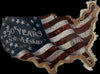 2026 USA 250th Anniversary 10 oz .999 Fine Copper Bar – Colorized American Flag Map Design Heritage Pastime