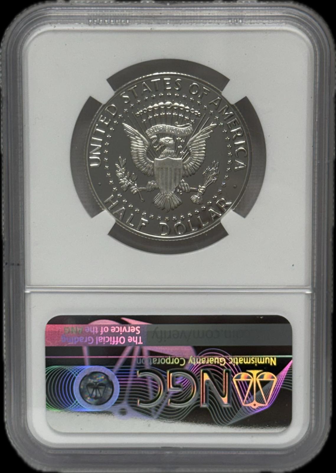 2021-S SILVER 50C PF70 ULTRA CAMEO