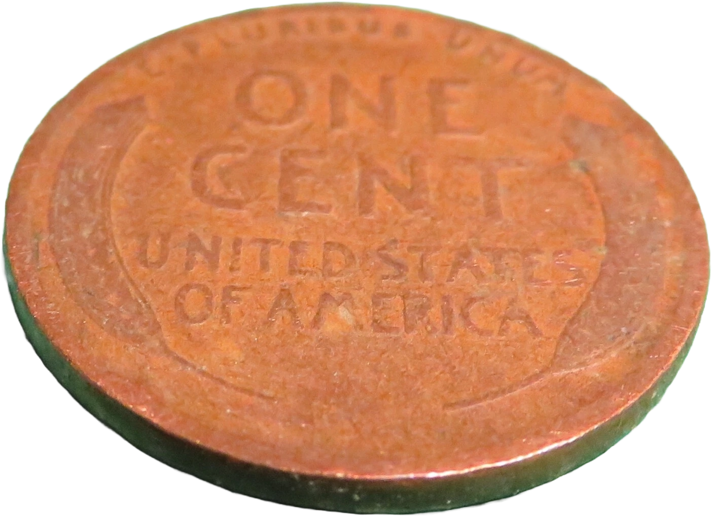 Rare 1919 Wheat Cent U.S. Coin Penny No Mint Mark Currency Coin L Rim Error Circ
