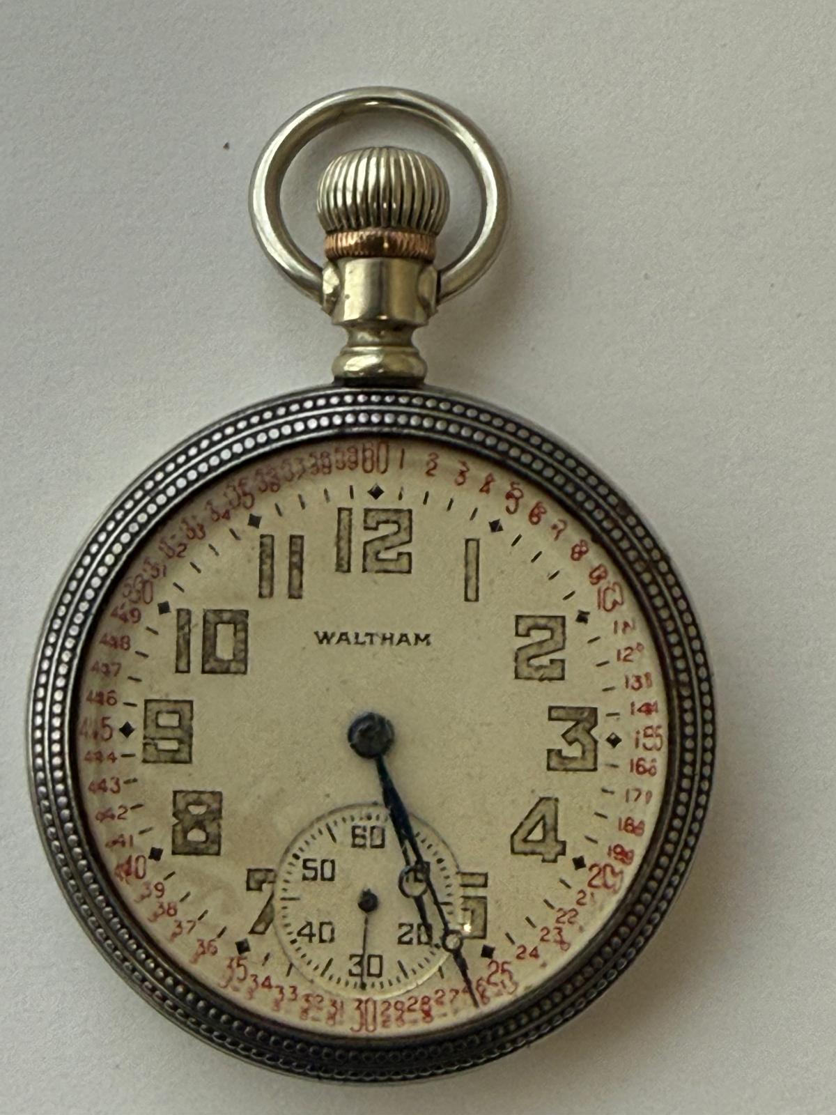 Rare Waltham Military Pocket Watch c.1942 – WWII Era Precision Timepiece