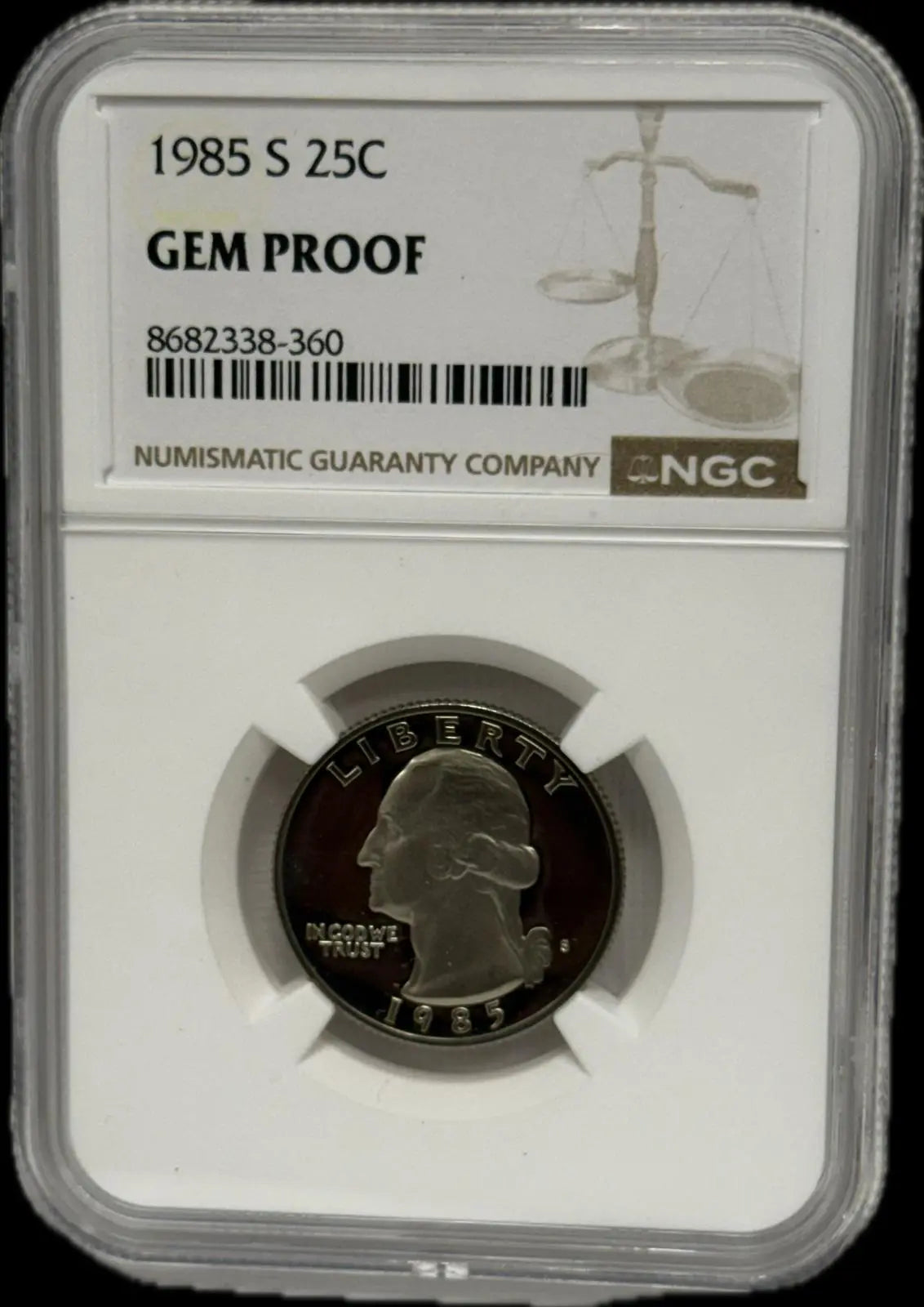 985-S Washington Quarter – Gem Proof – Stunning, Pristine Condition Coin Hub