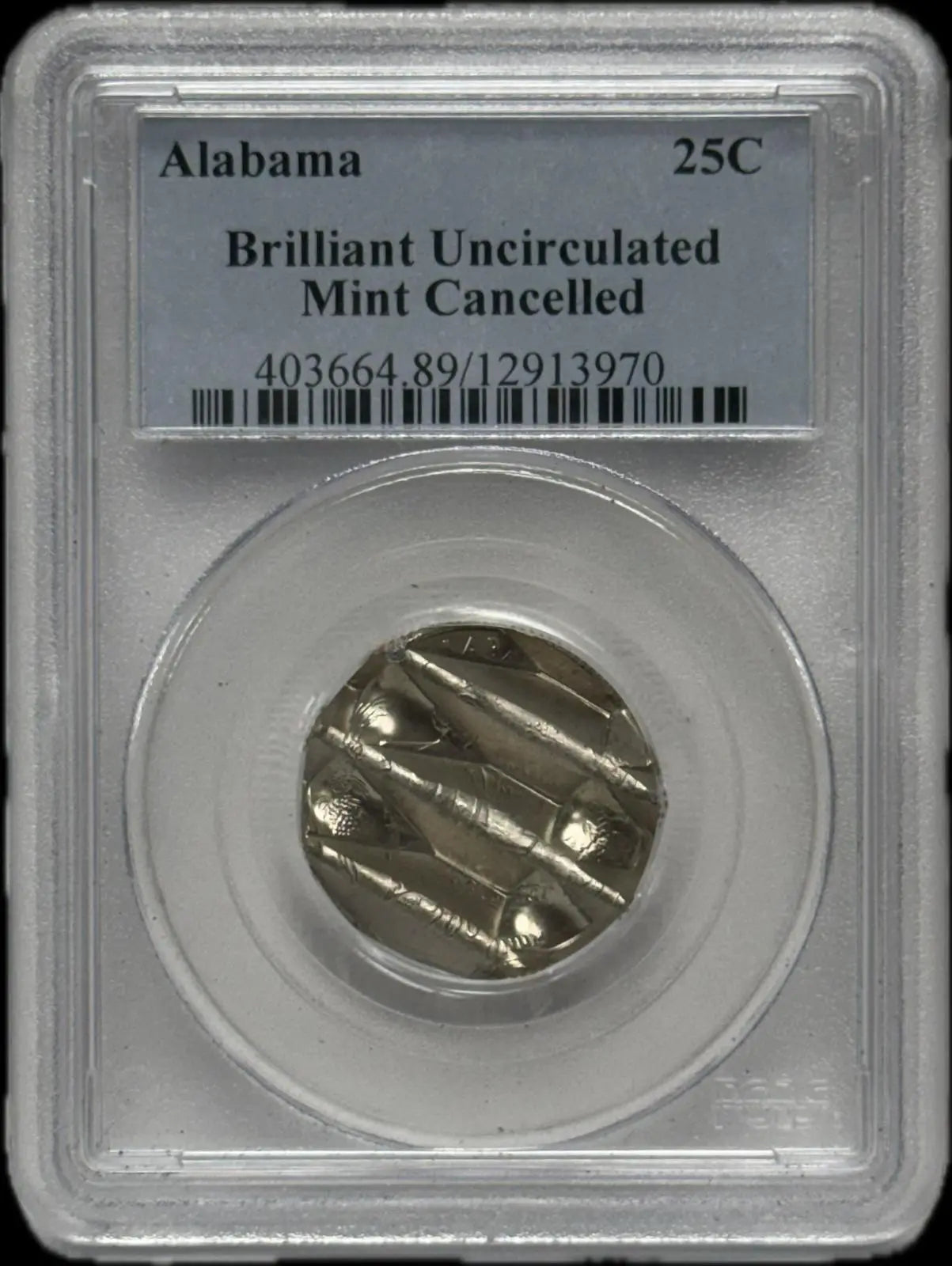 Alabama Brilliant Uncirculated Quarter – Cancelled Mint Coin, Pristine Condition Coin Hub