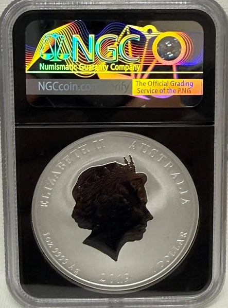 Australia 2019P $1 Year of the Pig MS70 Perfect Mint State Coin Heritage Pastime