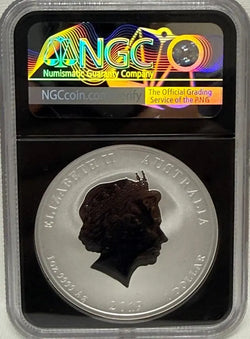 Australia 2019-P $1 Year of the Pig MS70 – Perfect Mint State Lunar Series Coin