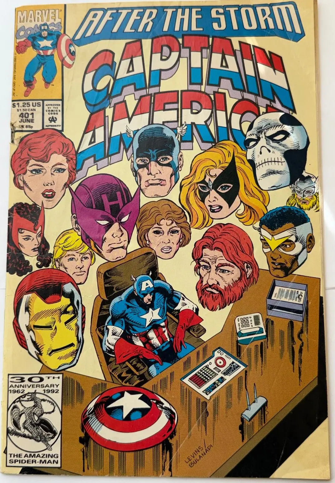 Captain America #401 (1992) – Marvel Comics Modern Age Issue | Classic Cap Adventure | Vintage Collectible Heritage Pastime