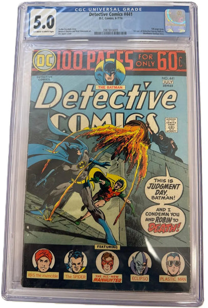 Detective Comics #441 (July 1974) CGC 5.0 – First Appearance of Harvey Bullock | 100-Page Super Spectacular Heritage Pastime