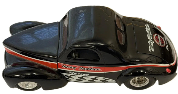 Harley-Davidson 1941 Willys Coupe Street Rod Diecast Coin Bank – Liberty Classics 1:25 Scale Heritage Pastime
