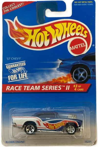 Hot Wheels ’57 Chevy – Race Team Series II (1996) #394 | 1:64 Scale | New on Card Heritage Pastime