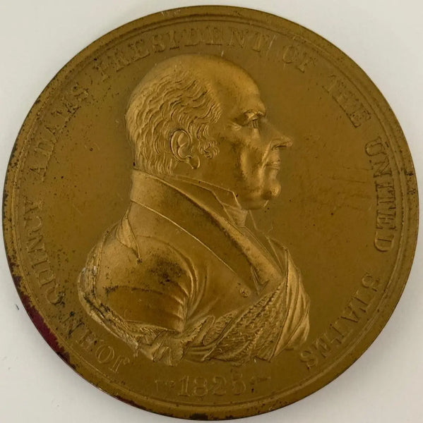 John Quincy Adams Presidential Bronze Medal (1825 Indian Peace Medal Replica) – Historic U.S. Mint Design Heritage Pastime