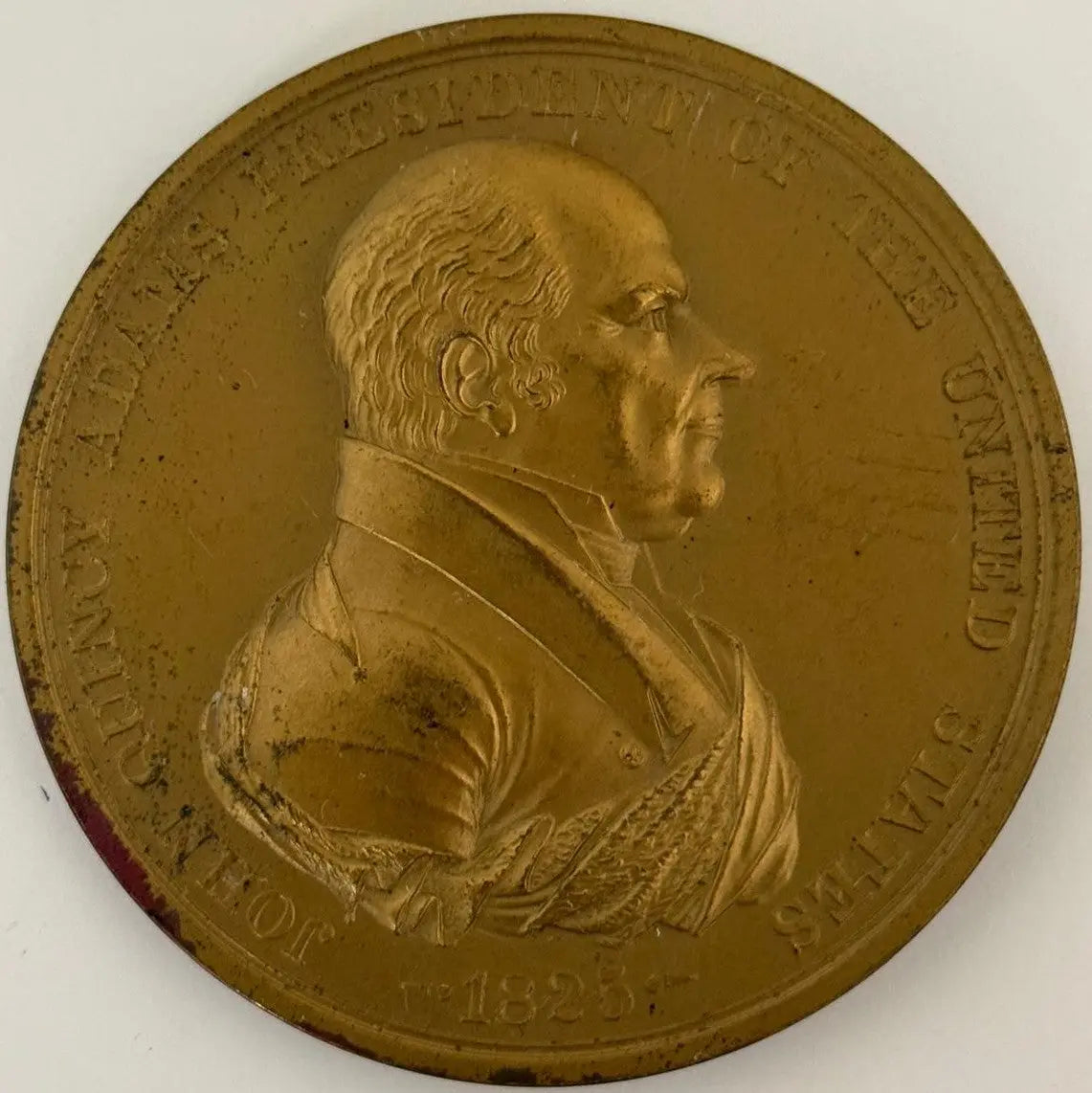John Quincy Adams Presidential Bronze Medal (1825 Indian Peace Medal Replica) – Historic U.S. Mint Design Heritage Pastime