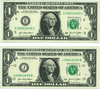 LOW DUPLICATE SERIAL NUMBER MATCHING DOLLAR NOTES! –SAME SERIALS Heritage Pastime