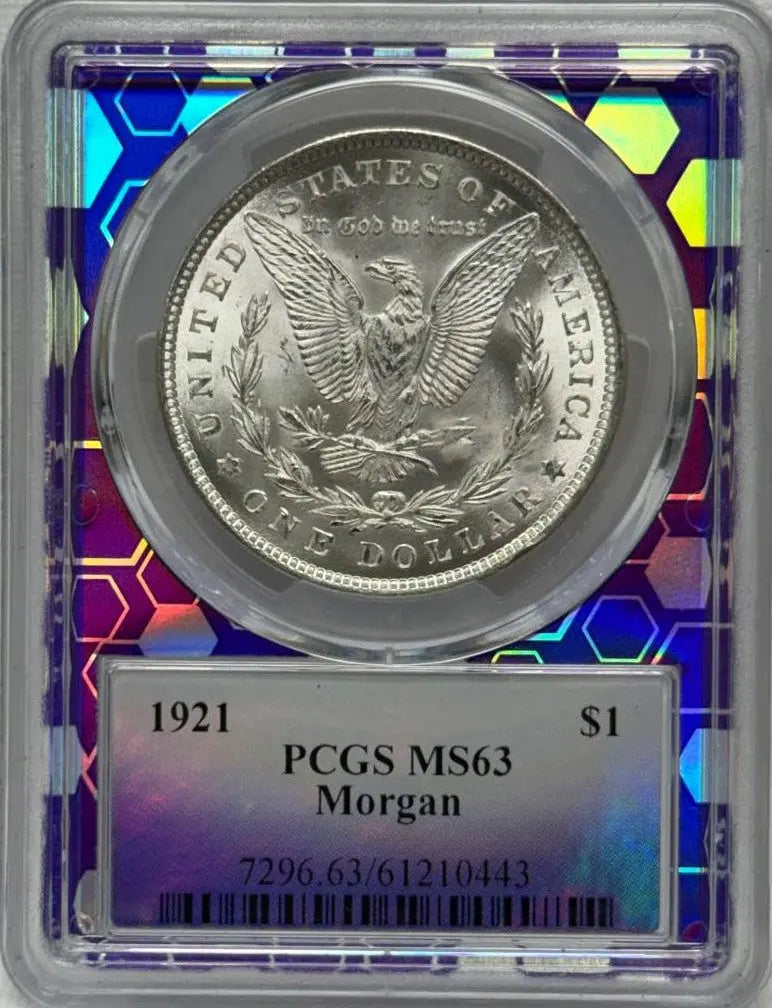 Morgan $1 1921 PCGS MS631921 Morgan Silver Dollar PCGS MS63 – Pristine Condition with Historical Significance Coin Hub